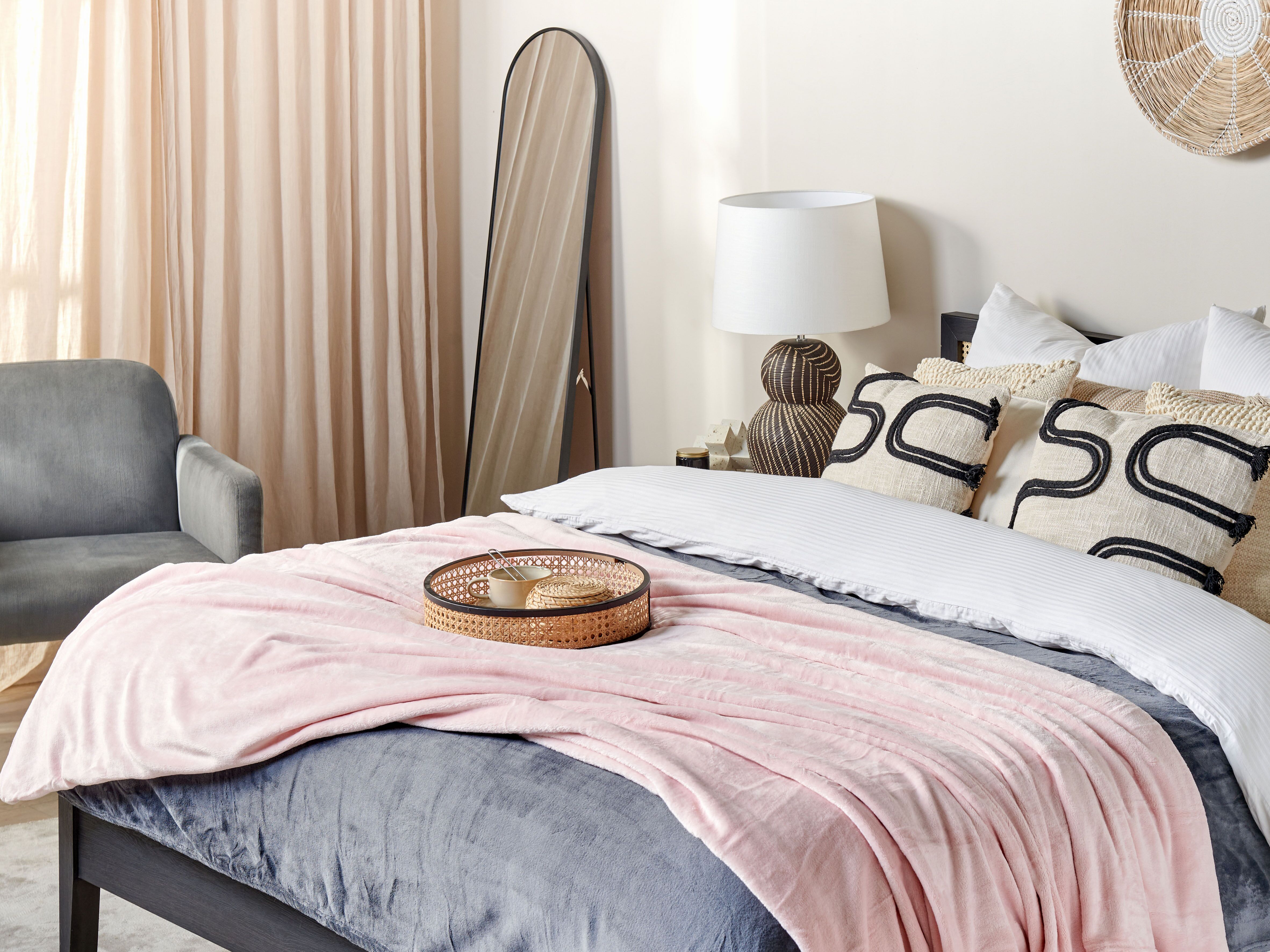 Kuscheldecke BAYBURT 200 x 220 cm Rosa_1182553