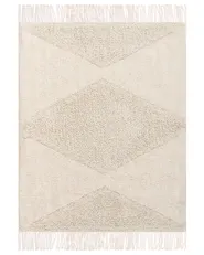 Kinderteppich KHONOMA Hellbeige 140 x 200 cm Baumwolle_1107564