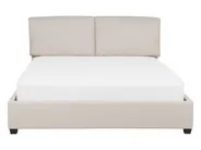 Bett mit Lattenrost Stoff BELFORT 140 x 200 cm Hellbeige_719942