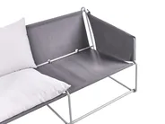 Gartensofa 2-Sitzer PONTE Metall Grau_1013569