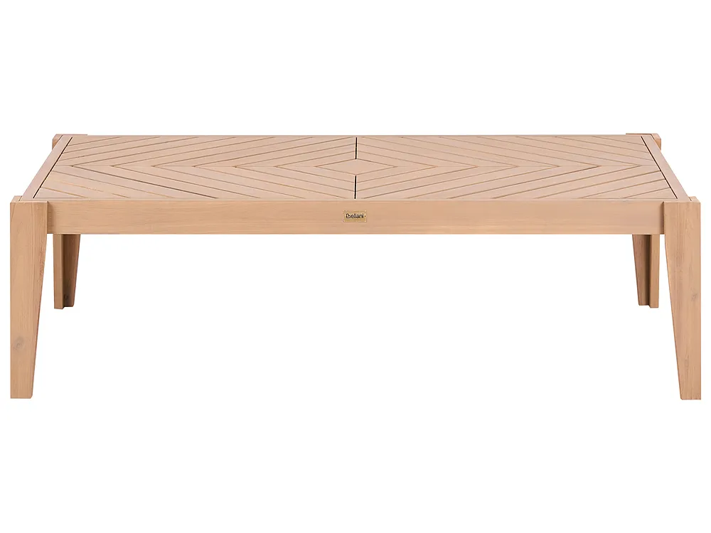 Garden Coffee Table RIVELLO 123 cm 68 cm Acacia Wood Light Brown_1155847