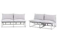 Garden Sofa Set 4 Seater PICO Metal Grey_1012806