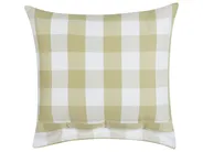 Dekokissen 2er Set TAMNINE 45 x 45 cm Hellgrün Kariertes Muster_902307