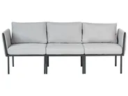 Lounge Set mit Tisch 5-Sitzer SKALA Metall Hellgrau_934640