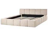 Bett mit Lattenrost Stoff ORVILLE 180 x 200 cm Taupe_1025808