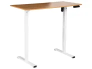 Schreibtisch elektrisch höhenverstellbar TAVARES 120 cm 60 cm Hellbraun / Weiß_1047087