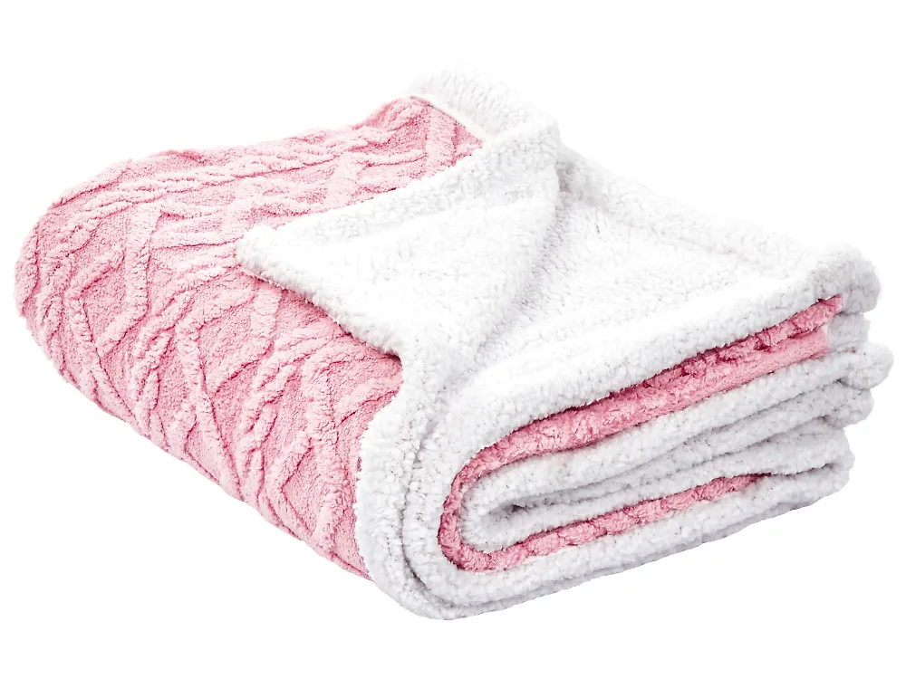 Kuscheldecke HONEYCOMB 150 x 200 cm Rosa