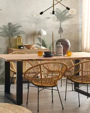 Dining Chair SARITA Rattan Natural_833143