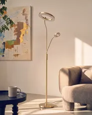 LED Floor Lamp AFTON Metal Brass_1145495