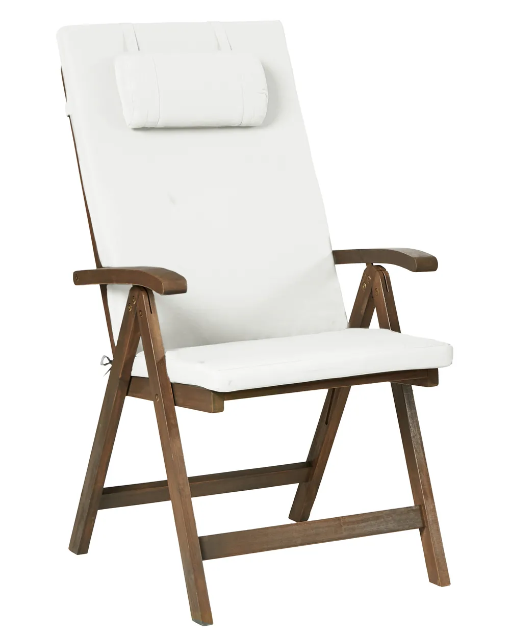 Set mit 6 Stühlen und Sitzkissen AMANTEA PREMIUM Akazienholz Cremeweiß_1066359