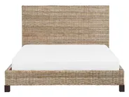 Bett mit Lattenrost Rattan SALBRIS 140 x 200 cm Naturfarben_868986