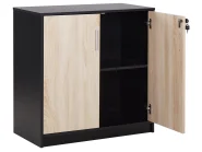 Büroschrank ZEHNA Braun / Schwarz_886137