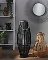 Laterne TAHITI 84 cm Bambus Schwarz