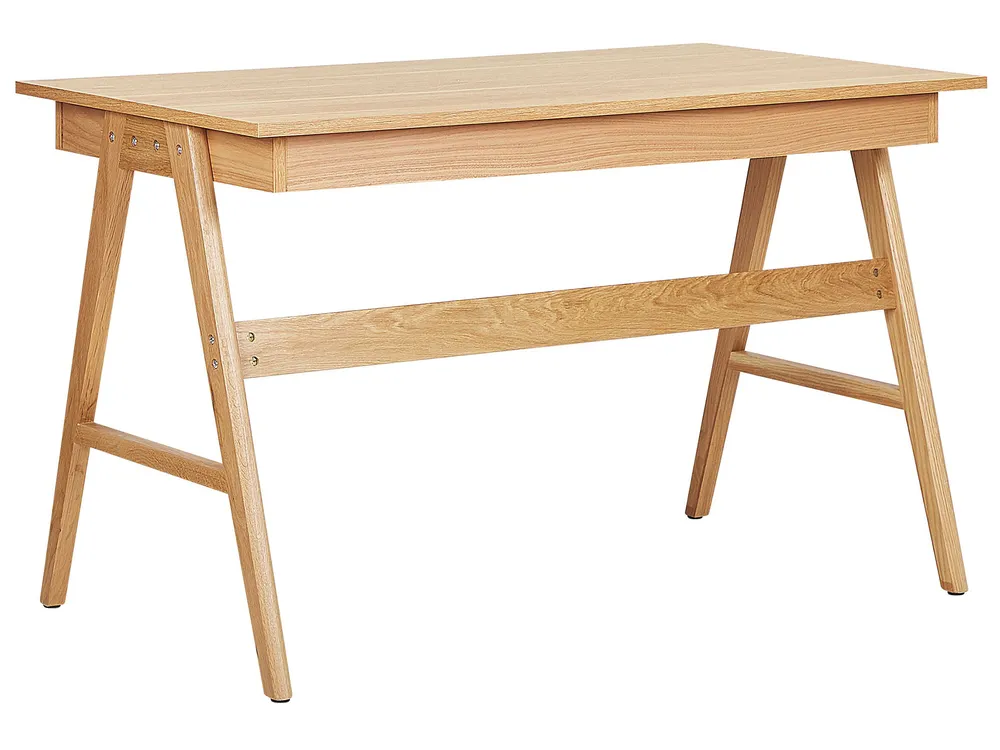 Schreibtisch SHESLAY 120 cm 70 cm mit Schubladen Hellbraun_810303