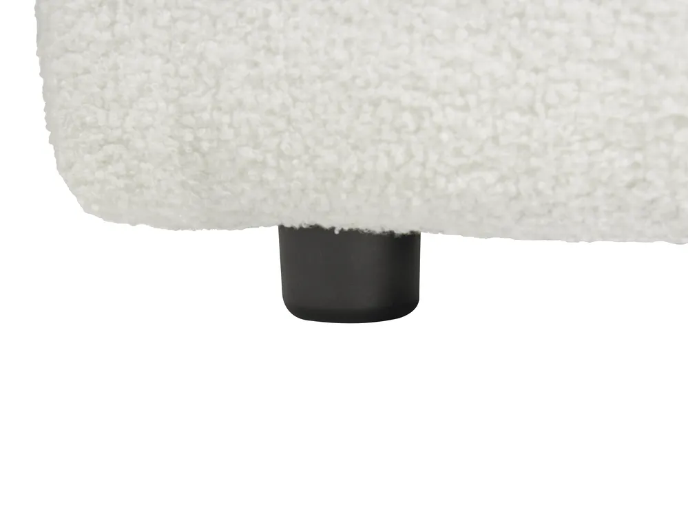 Modular Corner Sofa 3 Seater HEDE Boucle White Right Hand_1091912