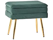 Upholstered Storage Bench ODESSA Velvet Dark Green_1188386