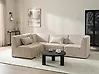 Modul Ecksofa 4-Sitzer LEMVIG Cord Beige rechtsseitig