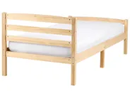 Bett mit Lattenrost Kiefernholz ECHALLON 80 x 200 cm Hellbraun_1108199