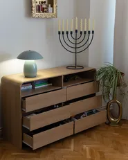 Chest of Drawers DELORAINE Light Brown_1159120