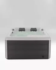 Outdoor Hot Tub with LED MASHABO Grey_1186946