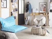 Sitzsack 300 L FUZZY 140 cm 180 cm Hellblau_812961
