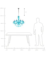 Kronleuchter KALANG L Blau_1164442