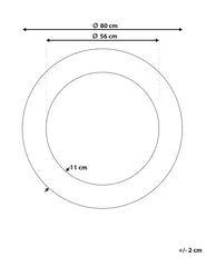 Wall Mirror CHANNAY 80 cm 80 cm Metal Silver_757494