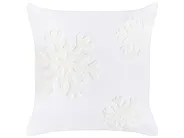 Set of 3 Decorative Cushions NORIN 45 x 45 cm White Christmas Motif_1164584