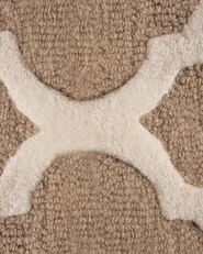 Teppich ERBAA Beige 80 x 150 cm Wolle_674679