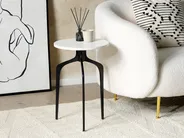 Side Table TIHOI Marble Black/ White_853892