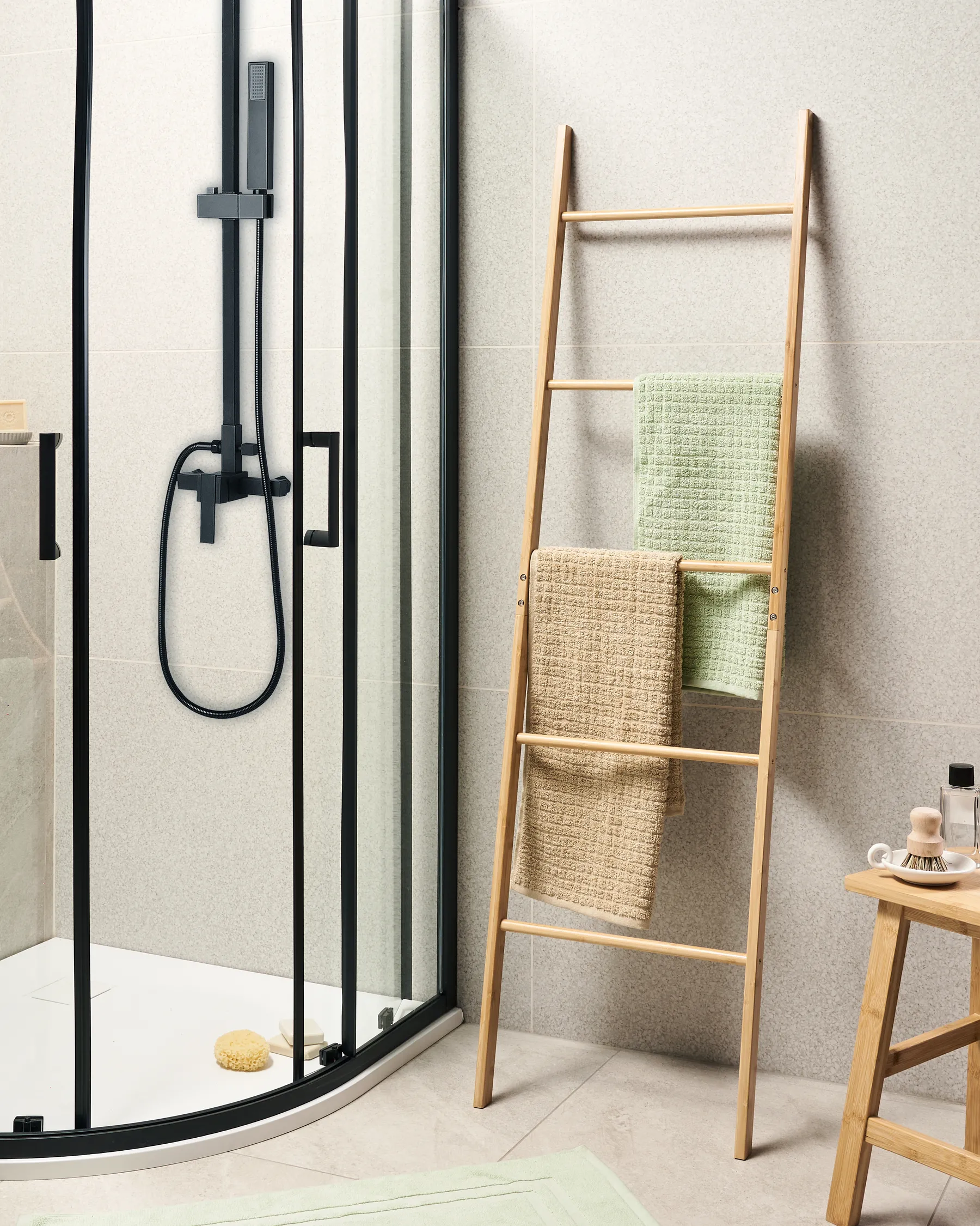 Towel Stand MANAUS Bamboo Light Brown_970694