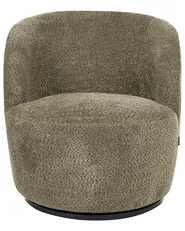 Swivel Armchair KUOLPA Chenille Dark Green_1070378