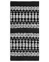 Teppich SOKUN Schwarz 80 x 150 cm Echtleder