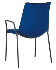 Set of 2 Dining Chairs JEFFERSON Velvet Dark Blue_788550