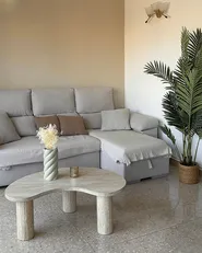 Couchtisch NOMA 52 cm 90 cm Travertinoptik Travertinoptik_1154048
