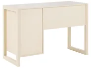 Home Office Desk JOHNSON 112 cm 50 cm Light Beige_1057303