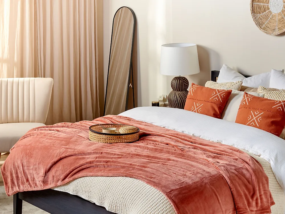 Kuscheldecke BAYBURT 150 x 200 cm Korallenrot_1182544