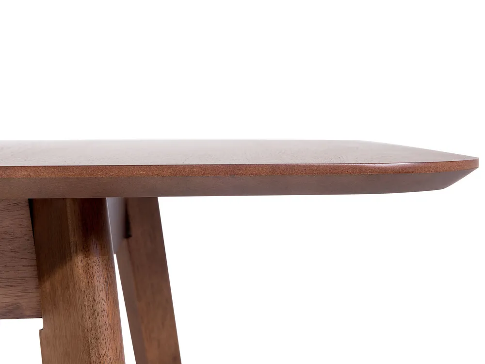Dining Table MADOX Dark Walnut 200 cm 100 cm - Beliani.ro