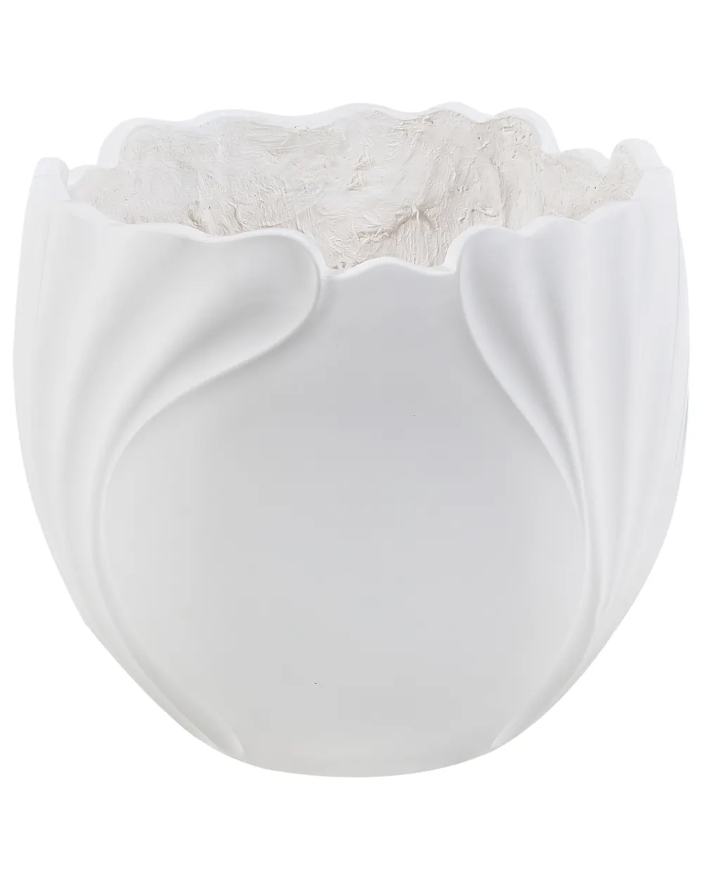 Blumenkübel ARPONE 44 cm Cremeweiß