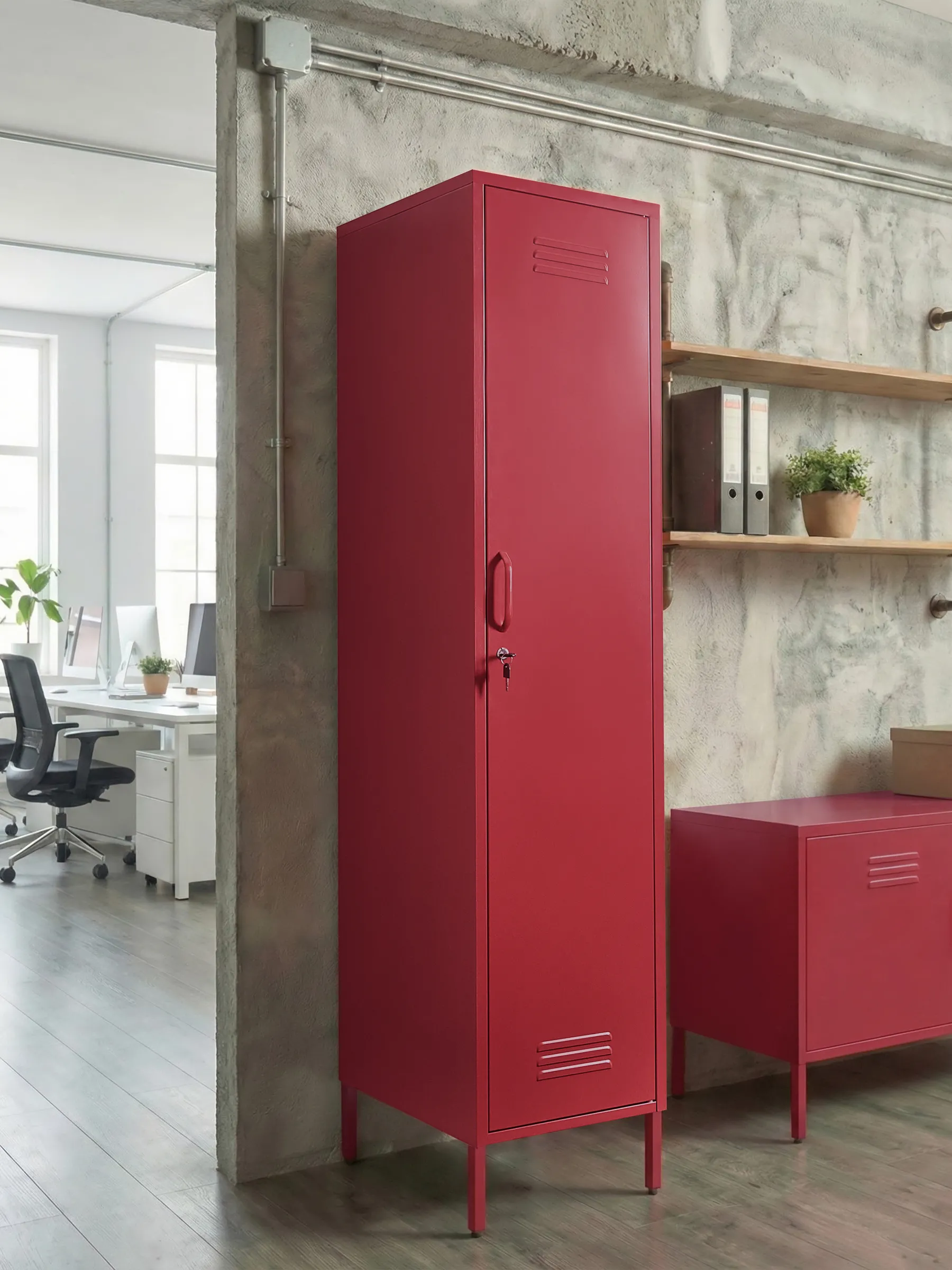 Storage Unit FROME Metal Red_813009