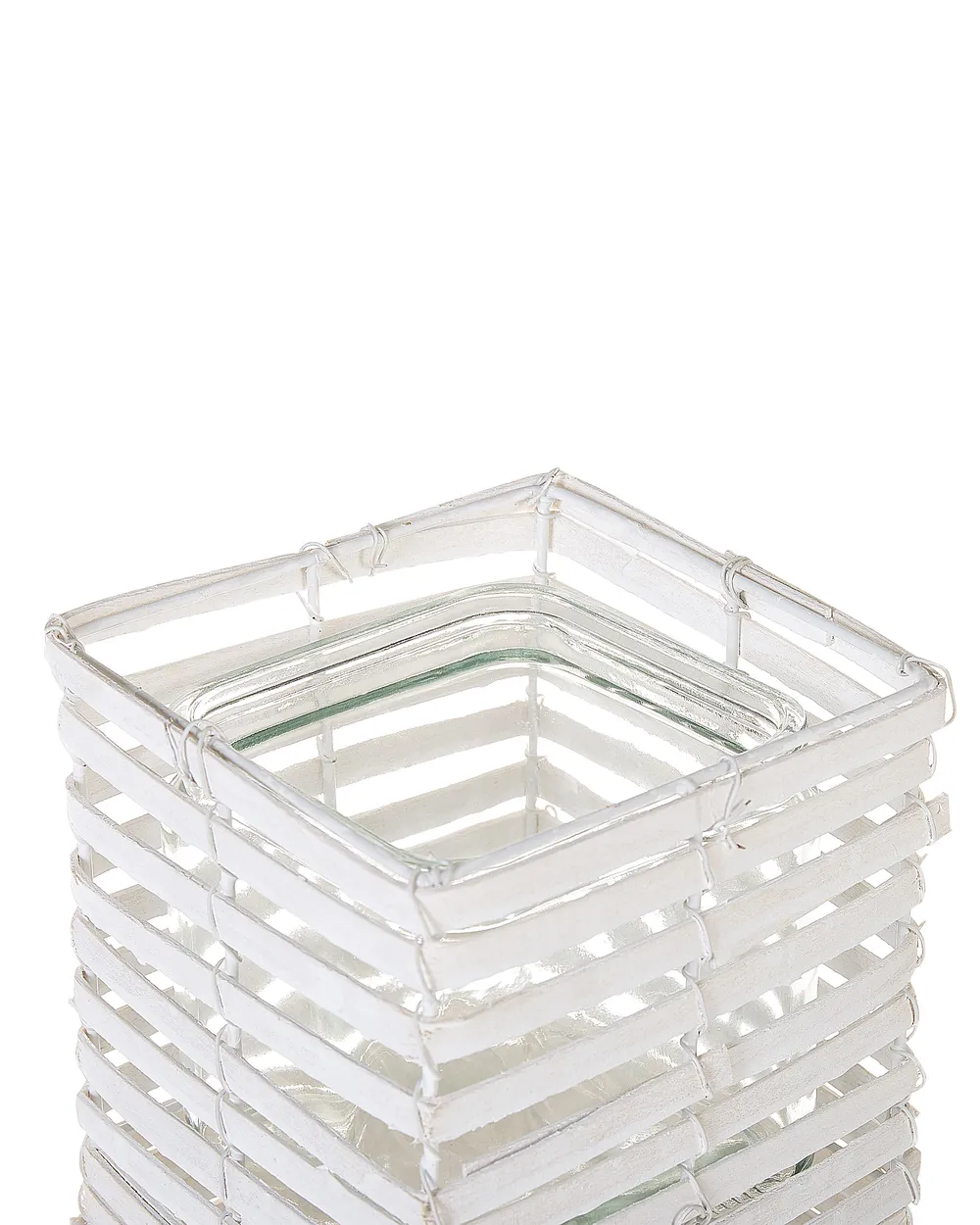 Kerzenständer 3er Set MAROLA 54/34/20 cm Pappelholz Weiß_791672