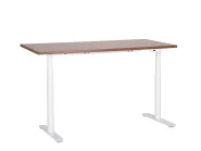 Schreibtisch elektrisch höhenverstellbar DESTINAS 160 cm 72 cm Braun / Weiß_899584