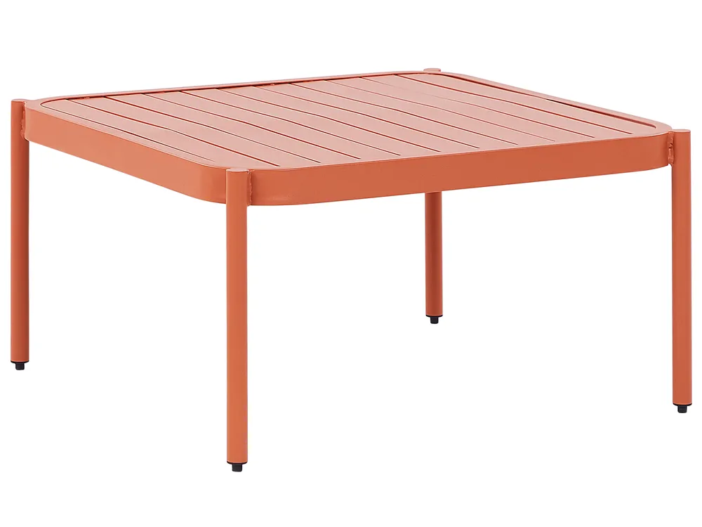 Ensemble de salon de jardin avec table 2 places TERRACINA Métal Orange_826678