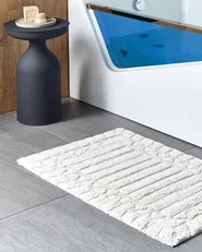 Bath Mat TEKKE Light Beige 60 x 90 cm Cotton_917248