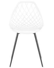 Set of 2 Dining Chairs CANTON White_775151