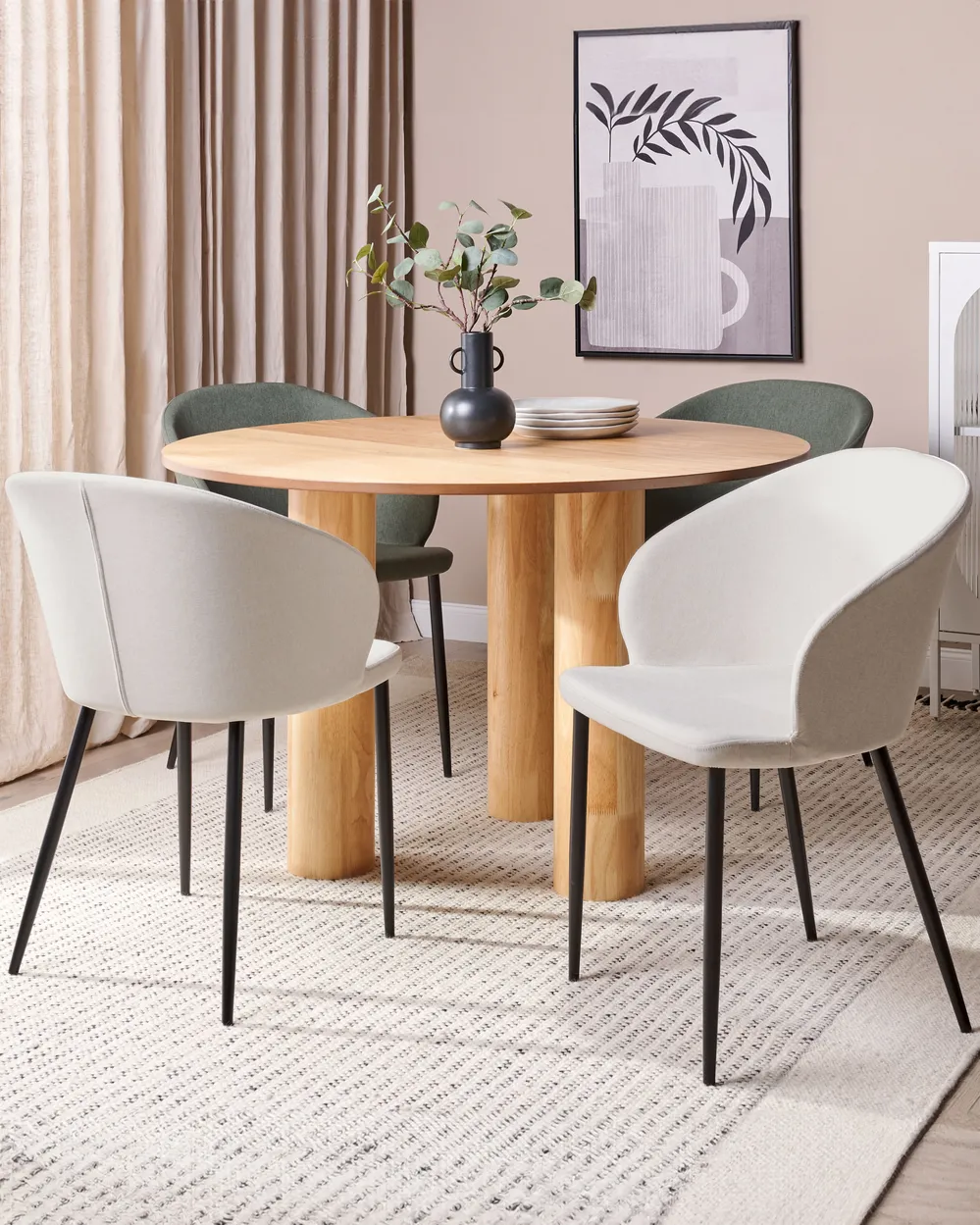 Esszimmerstuhl 2er Set MASON Hellbeige