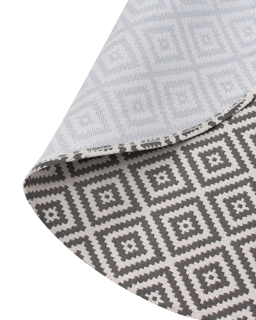 Outdoor Rug THRISSUR Grey ø 160 cm_992374