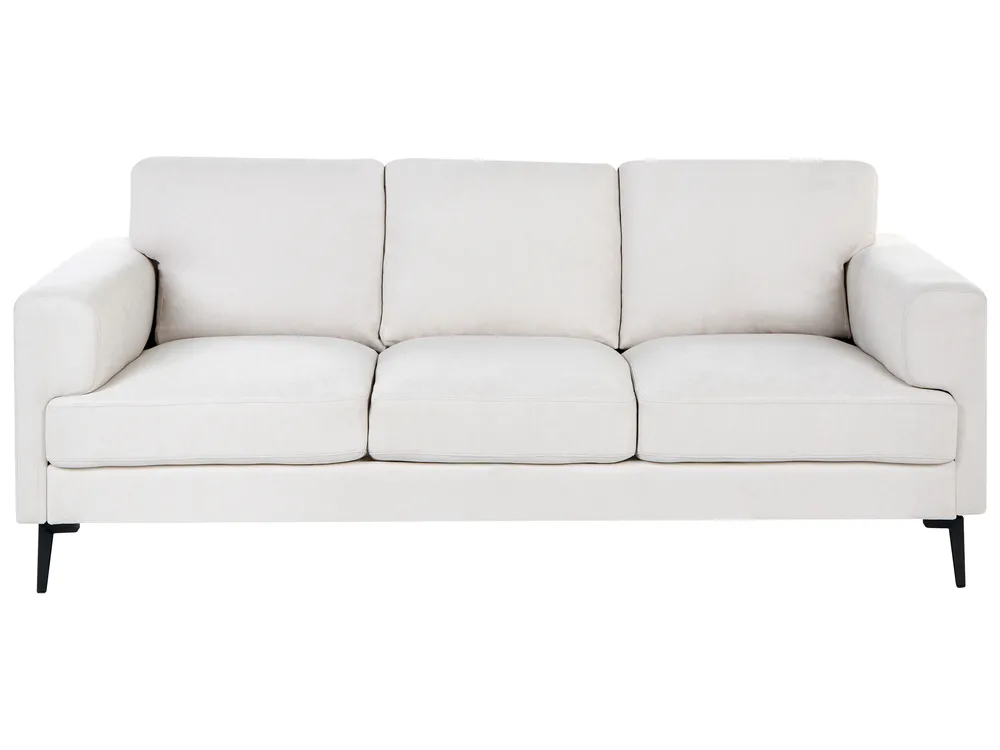 Sofa 3-Sitzer LOUSTO Stoff Hellbeige