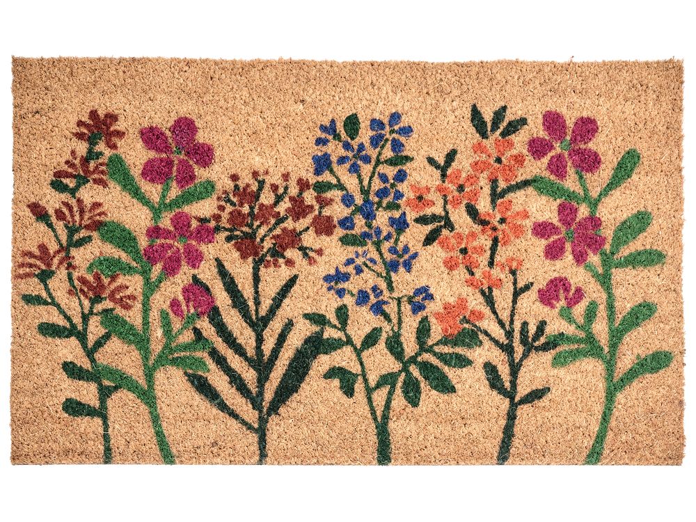 Podloga za vrata TEKKONA Naravni 40 x 60 cm Bloom Kokosova vlakna