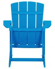 Gartenstuhl ADIRONDACK mit Fußstütze Blau_809438